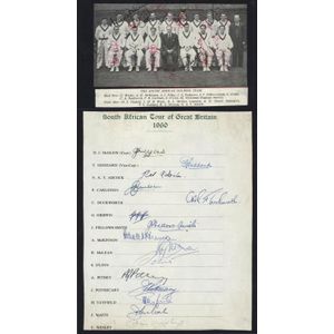 A cricket miscellany comprising an Australia 1921 Team…