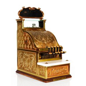 National brass Cash Register, c. 1900. Manufactured in Dayton,…