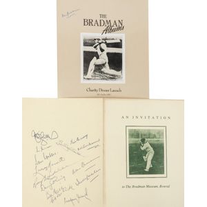 Don Bradman collection including signed picture of Bradman…