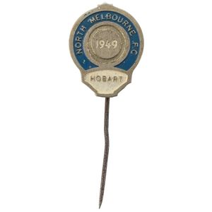 North Melbourne Player's pin for end of season trip, 'North…