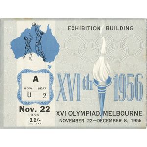 1956 Melbourne Olympics: Tickets for Basketball at Exhibition…