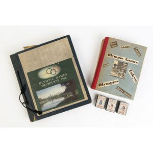 1956 Melbourne Olympics: Three scrapbooks of press clippings;…