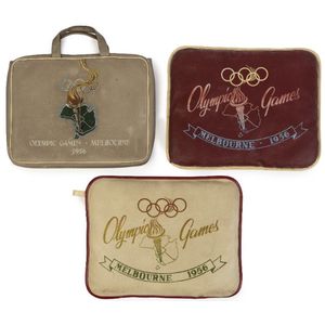 1956 Melbourne Olympics: Cushions comprising three portable…