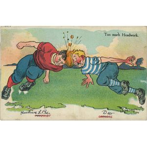 Football Cartoon Postcard: Fitzroy vs Geelong - Sporting - AFL/VFL ...