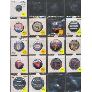 1934-73 Collection of badges, noted 1934-35 Star Newspaper for…