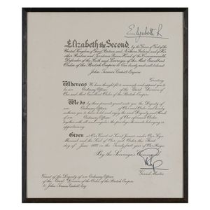 Queen Elizabeth II & Prince Philip: both signatures 'Elizabeth…