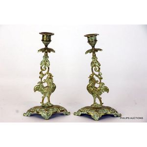 Antique Ormolu miniature adjustable Chamber Stick candle holder - Ruby Lane