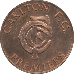 Carlton: 1981 38 mm bronze medal inscribed 'VFL Grand…