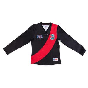 Essendon: 2007 long-sleeves jumper with 'AFL' & '3' logos, and…