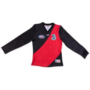 Essendon: 2007 long sleeves 'clash' jumper with wide red stripe,…