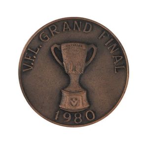 Richmond: 1980 38 mm bronze medal inscribed 'VFL Grand…