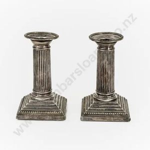Double Capital Candlestick From Gujarat - 19thC Double Capital Candlestick From Gujarat - 19thC