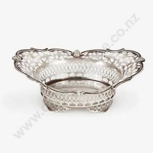 Edward VII sterling silver bon bon bowl, oval shape with… - Bowls ...