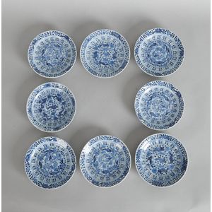 Kangxi Fish Saucers (Set of 8) - Ceramics - Chinese - Oriental