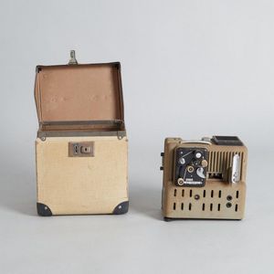 A Eumig P8 .8 cm Silent Cine projector, includes travel case,…