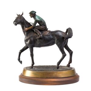 Brian Engris (born 1943), A 'metal bronze' model of horse and…