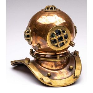 Vintage copper and bronze diving helmets and equipment - price guide and  values