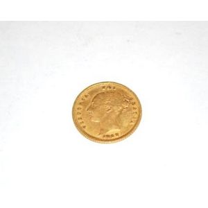 1887 Gold Half Sovereign Coin - Coins - Numismatics, Stamps & Scrip