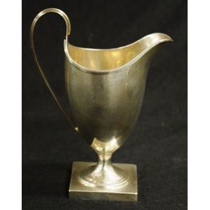 George III sterling silver cream jug London 1795, maker Crispin&hellip;