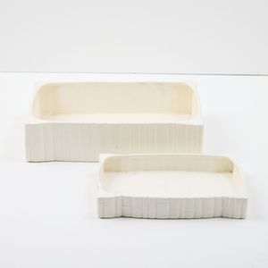 Two Crown Lynn dishes shapes 651 and 649, bamboo moulding with&hellip;