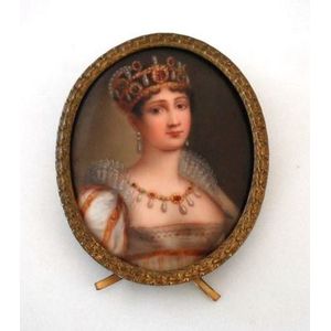 A portrait miniature, Josephine Bonaparte, signed Ens (?),…