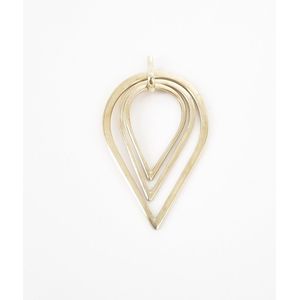A 9ct three tear drop pendant, each marked '375'. Length 5.6 cm.&hellip;