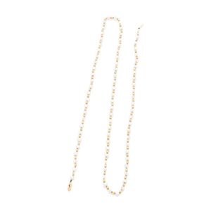 A vintage Keshi pearl and 9ct gold necklace, alternately strung&hellip;