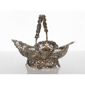 James Dixon & Sons, Sheffield 1899 swing handled silver fruit…