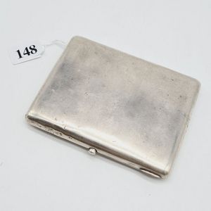 Silver Cigarette Box with Gilt Interior, B.R. 875 - Smoking Accessories ...