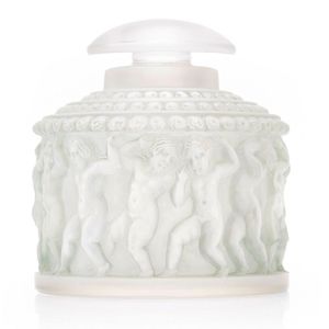 A Rene Lalique 'Les Enfants' stained and frosted…