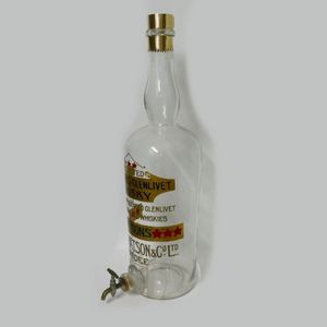 A vintage pub whisky dispenser, in the form of a giant bottle…