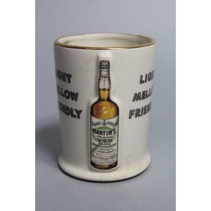 Old advertising James Martin's V.V.O. whisky bar utensil with…