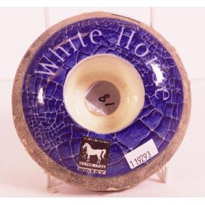 Shelley white horse advertising match striker diameter 10.5 cm