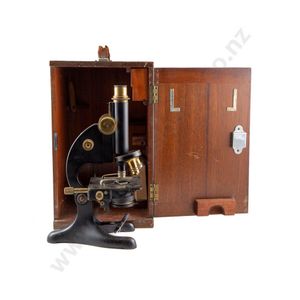 Beck & Co. London model 29 monocular microscope with wooden…