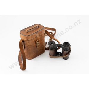 Pair Ross of London field binoculars leather bindings with…
