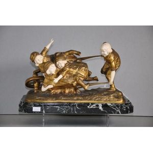 'Demetre Chiparus (1886-1947) 'Wheelbarrow' circa 1920, a fine…