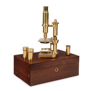 Microscope: Leitz Wetzlar replica of the first (March, 1899)…