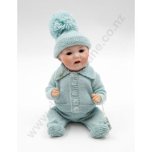 Nippon bisque character baby doll, brown sleeping eyes open…