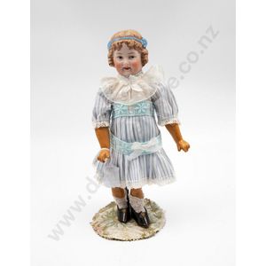 Gebruder Orhlaver bisque Coquette character doll, painted…