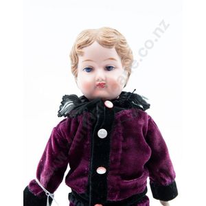 Einco British make bisque shoulder plate character boy doll,…
