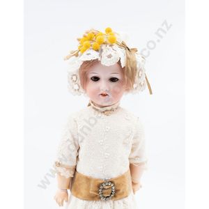 Armand Marseille bisque doll, stationary brown eyes light brown…