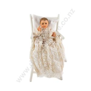 (Spanish) composition nativity baby Jesus doll, stationary…