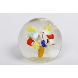 Paperweight. Frateli Tosco Vetreria Murano clusters of canes…
