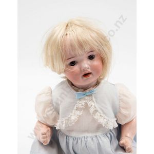 Porzellanfabrik Mengersgereuth bisque character baby doll, new…