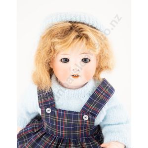 21” Antique Germany Bisque Doll Heubach Kopplesdorf 275 2/0 Kidolene Body  #L