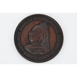 Collection of bronze medals, including Adelaide 1887 Jubilee…