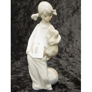 A collection of Lladro and Nao figures comprising, Lladro 'Gone