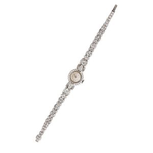 IWC, diamond dress watch set throughout with marquise, baguette&hellip;