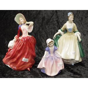 Royal Doulton Young Lady Figurines Set - Royal Doulton - Ceramics