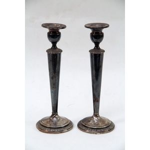 sterling silver candle holders value